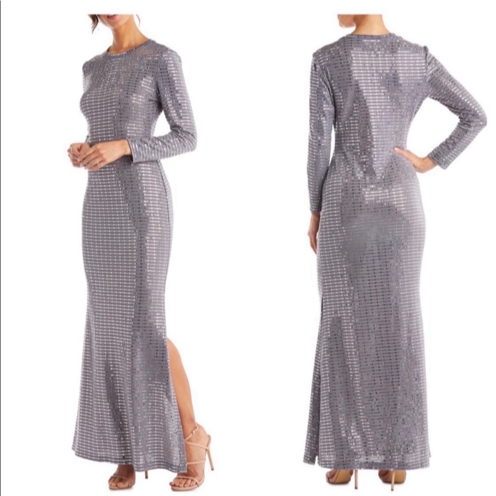 Morgan & Co Sequin Evening Dress